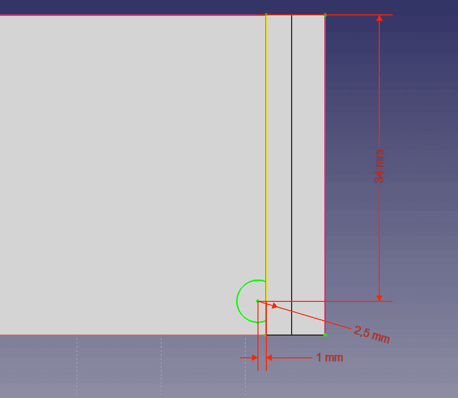 Create the counterpart to the bottom pins.