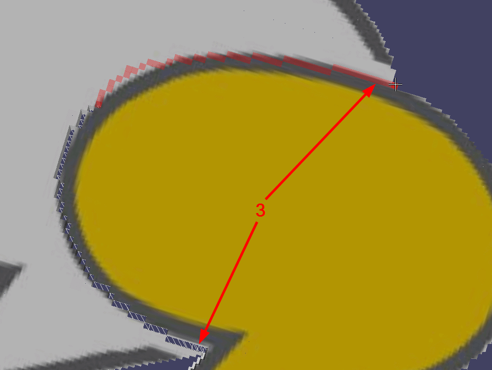 Use the Chisel to cut out along the contours of the yellow bubble.