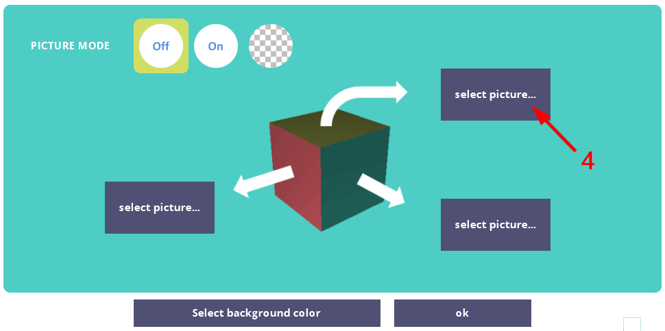 Add the logo image to the top of the cuboid.