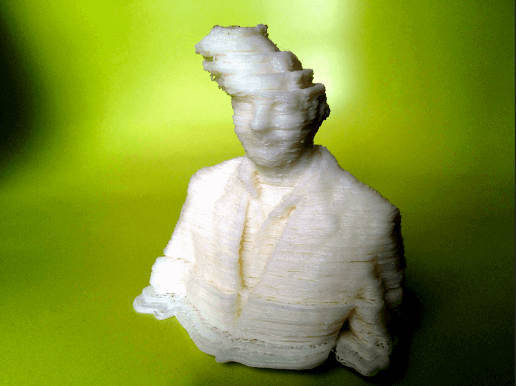 Shifted layers in Fred Kahl’s „3D printer hangover“ (source: Fred Kahl on Flickr)