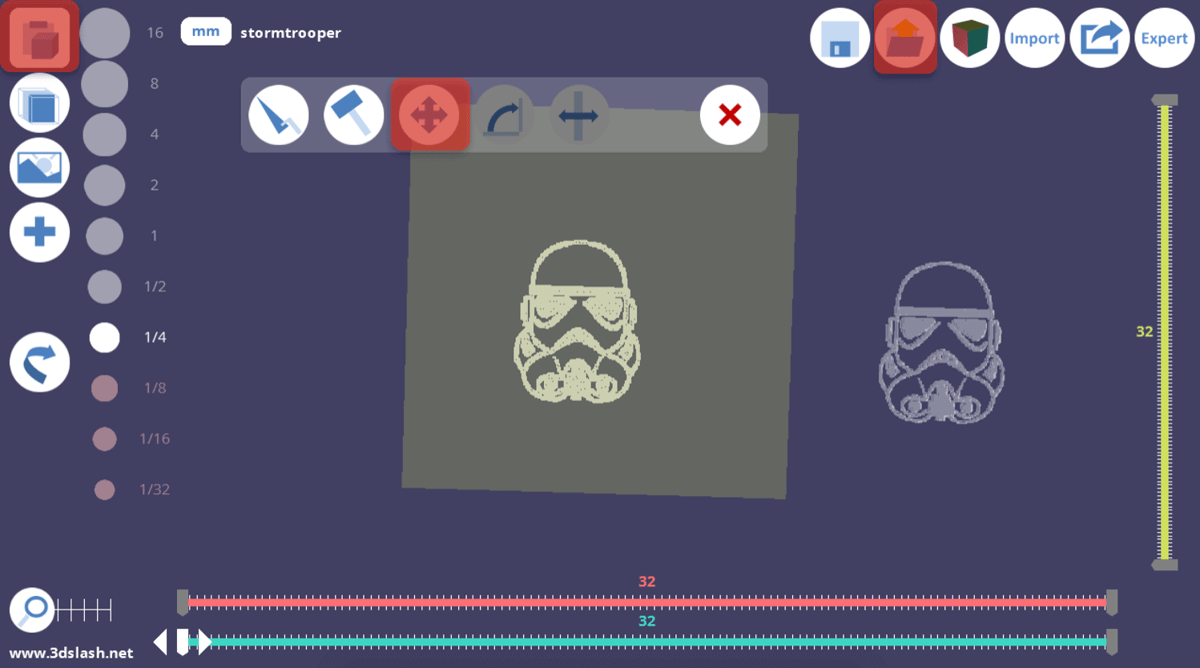 3D Slash Tutorial for Beginners: Moving the Stormtrooper