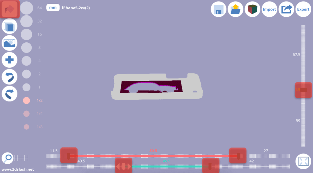 3D Slash Tutorial for Beginners: 3D Slash smartphone case - The case before filling