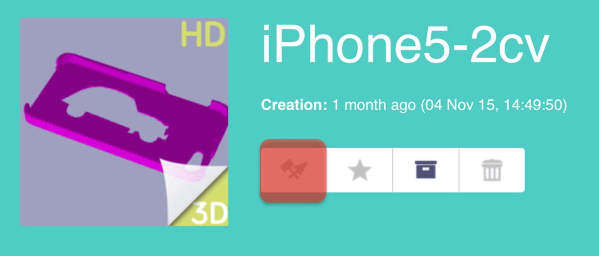 3D Slash Iphone case from the gallery