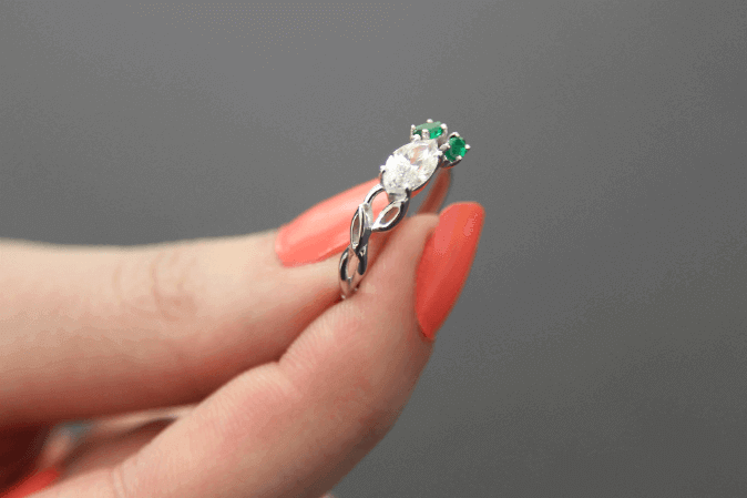 That's....printed?! Talk about gorgeous 3D printed wedding rings! (Image: Shapeways)