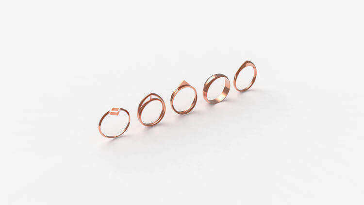 The simplest 3D Printed wedding ring (image: Endswell)