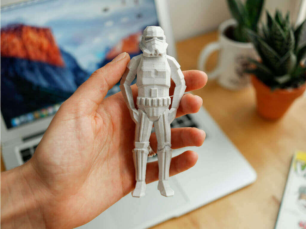 low poly star wars stormtrooper