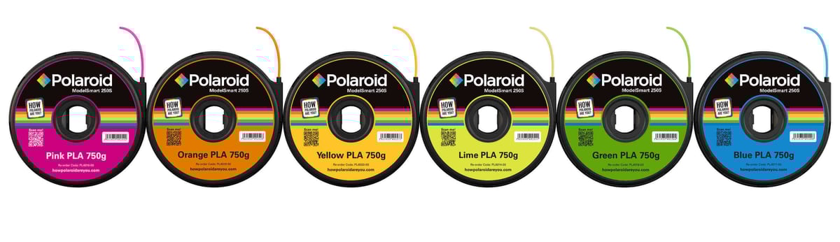 Polaroid 3D Printer Filaments (Image: Polaroid)