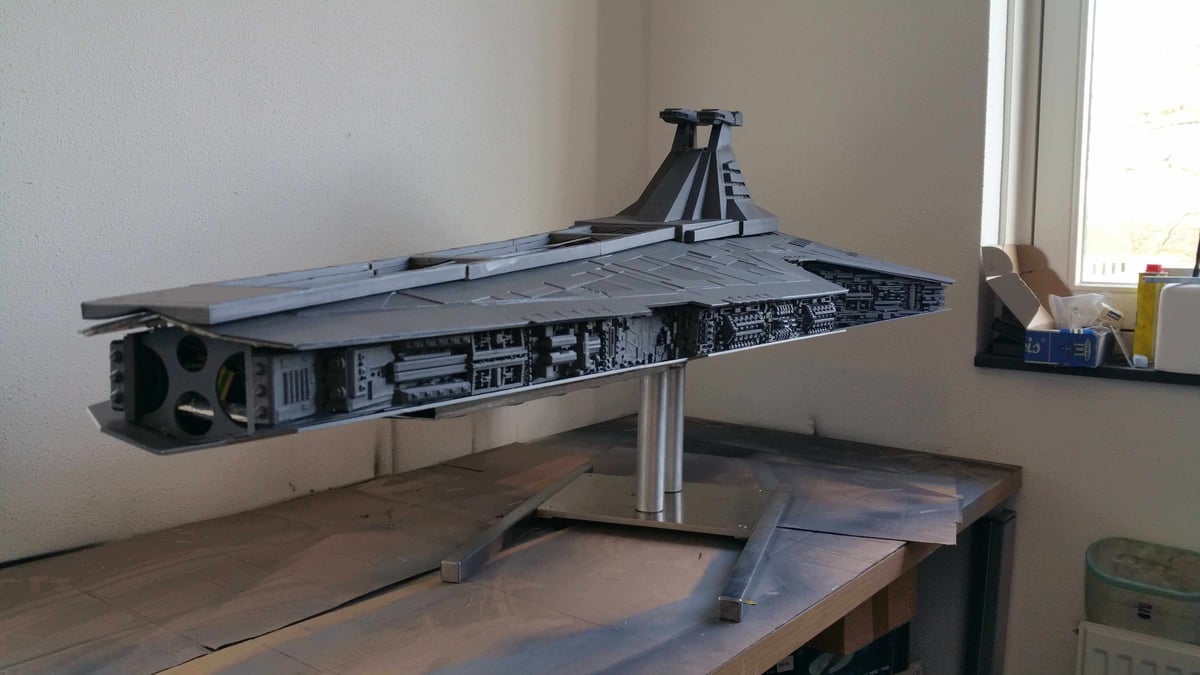 Yazi, 3D Printed Star Destroyer (Image: Asphiax)