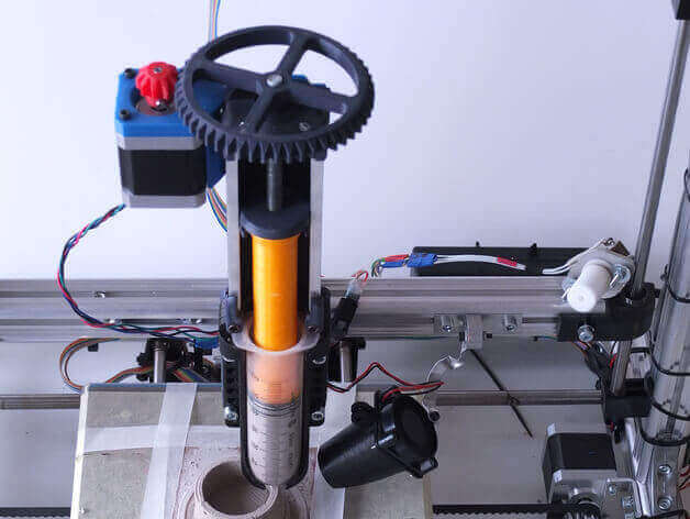 Milan Politecnico's PiùLab developed and released an extruder for hydrogels (image: Thingiverse)