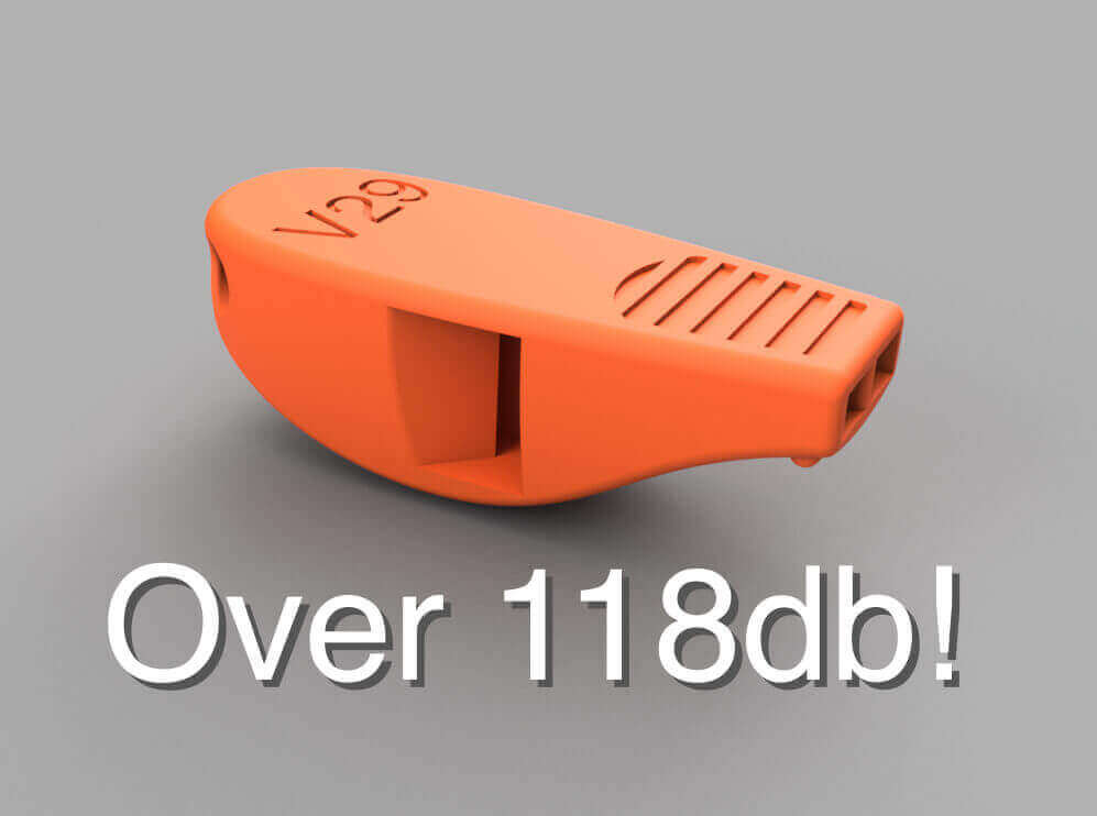 3d printed whistle makeitloud v29