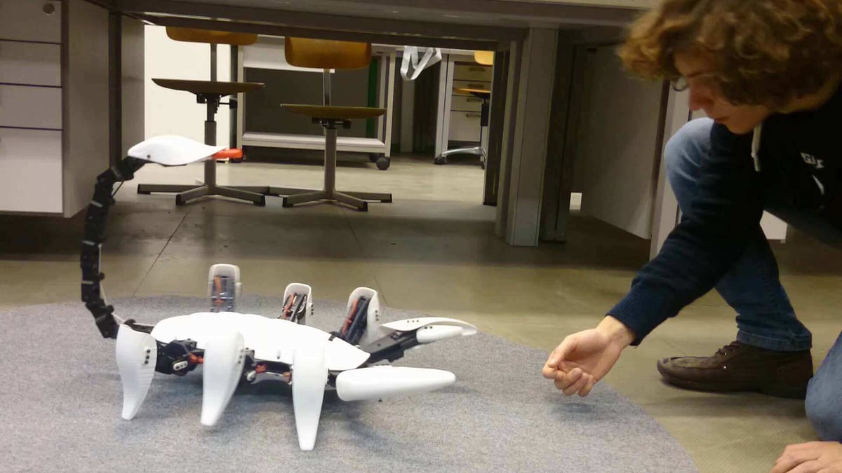 Friendly neighborhood 3D Printed robot scorpion (Image: Tangible Intuitive Interactive Interfaces)