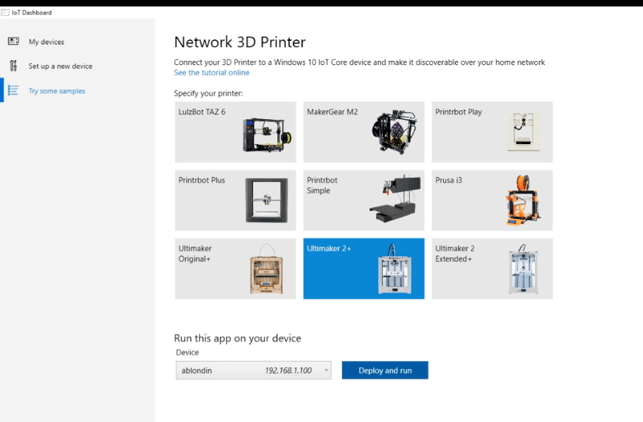 network 3d printer