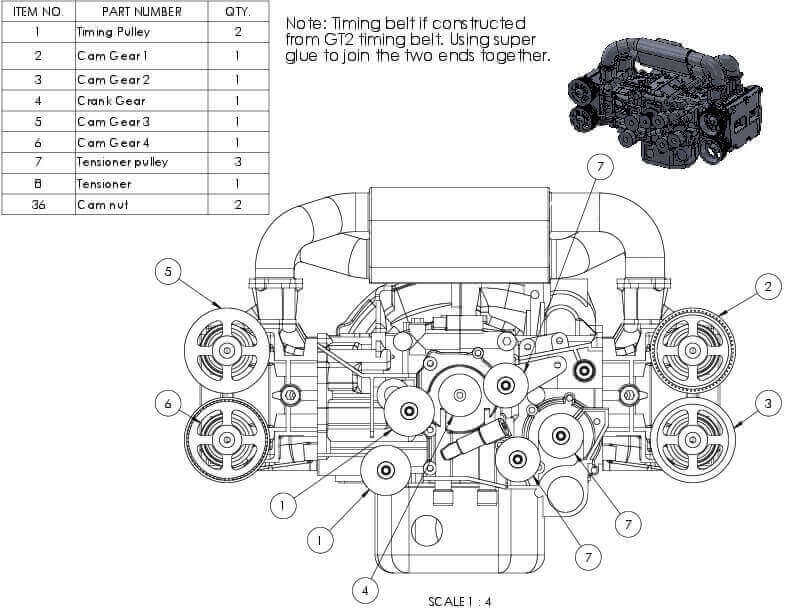 3d printed subaru engine