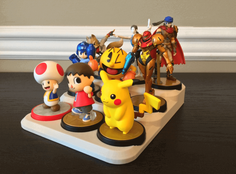 Amiibo Stand Collection Storage and Display Tray