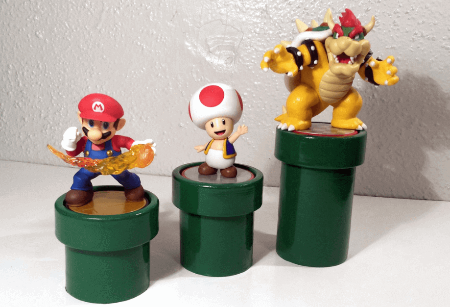 Amiibo stand warp pipe riser