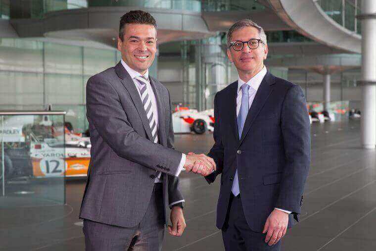 John Cooper, Commercial and Finance Director of McLaren Racing and Ilan Levin, CEO of Stratasys