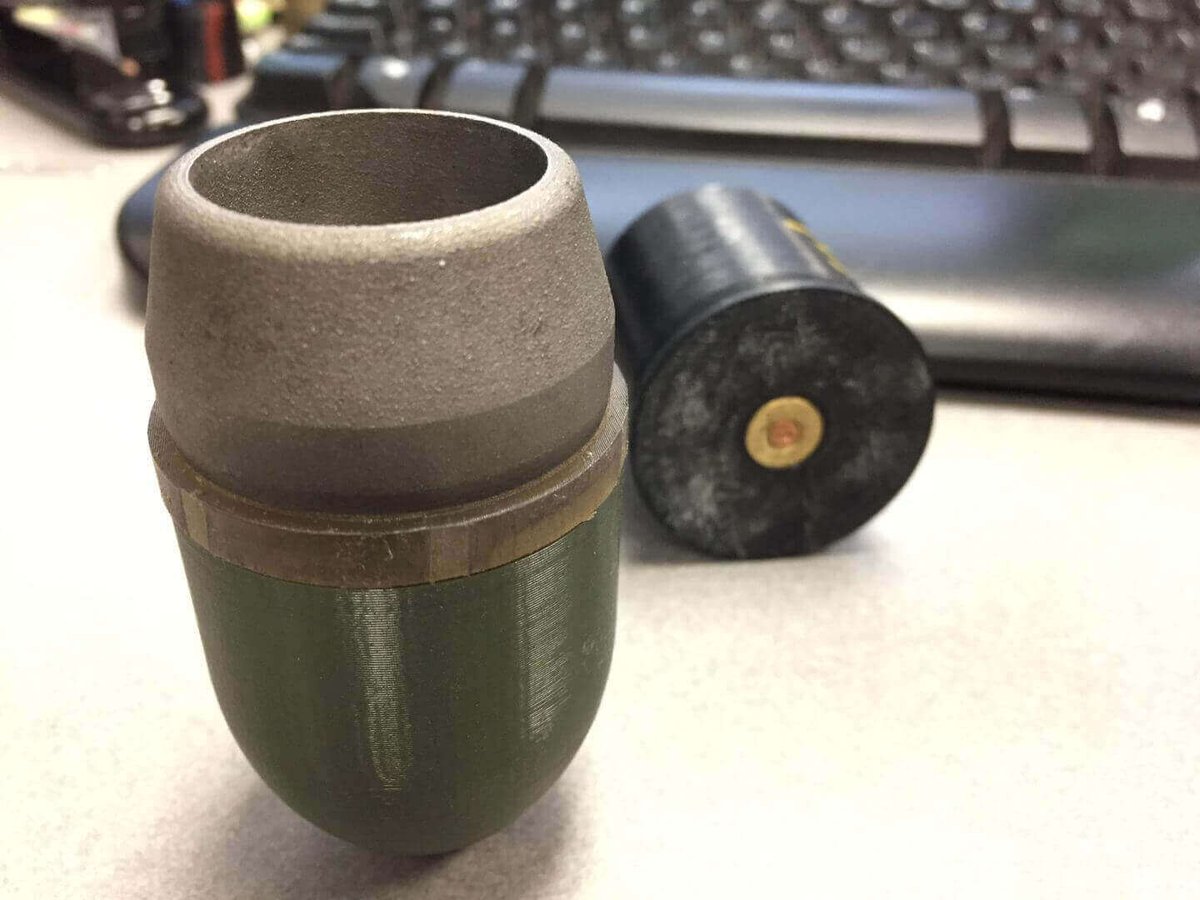 3D printed grenade launcher