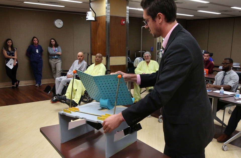 The Easy Easel, by Tyler Tomazic, helps the user to hold a book