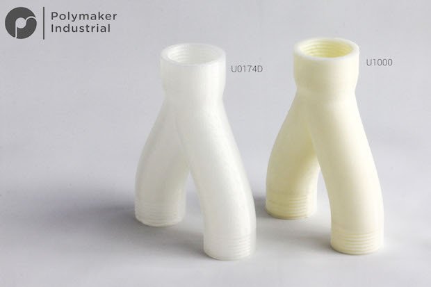 Example parts made with the new materials from Polymaker