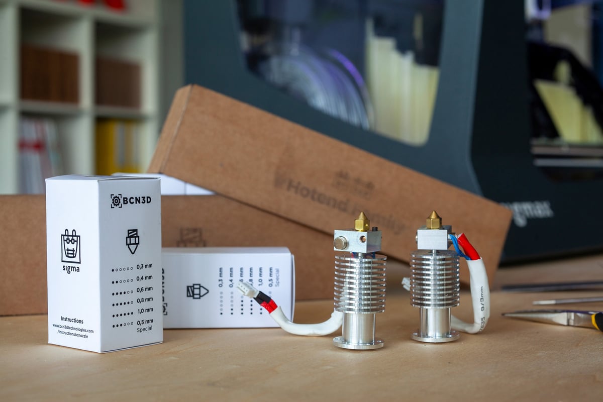 BCN3D Sigma R19 Sigmax R19 Hotend Family