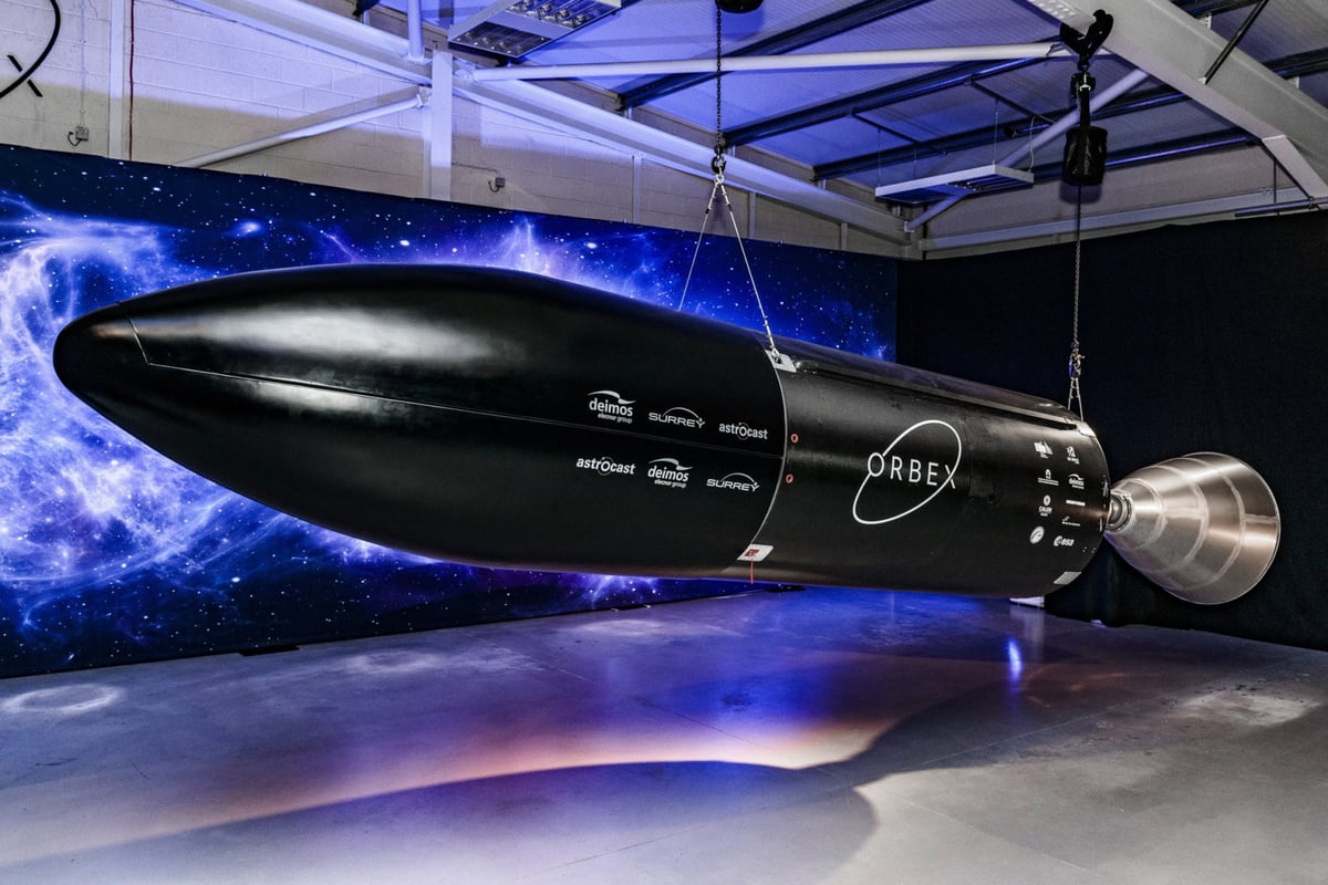 Orbex sLM Solutions Prime 3D printed rocket