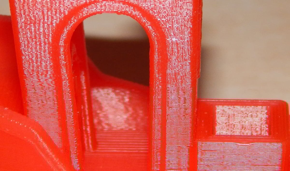 A close-up shot reveals good layer adhesion.