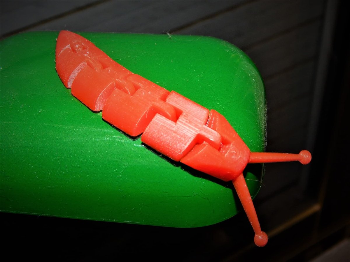 Showcasing the articulation of this vibrant red slug.