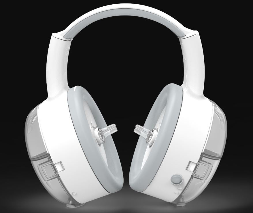 The Otoset automatically cleans ears.