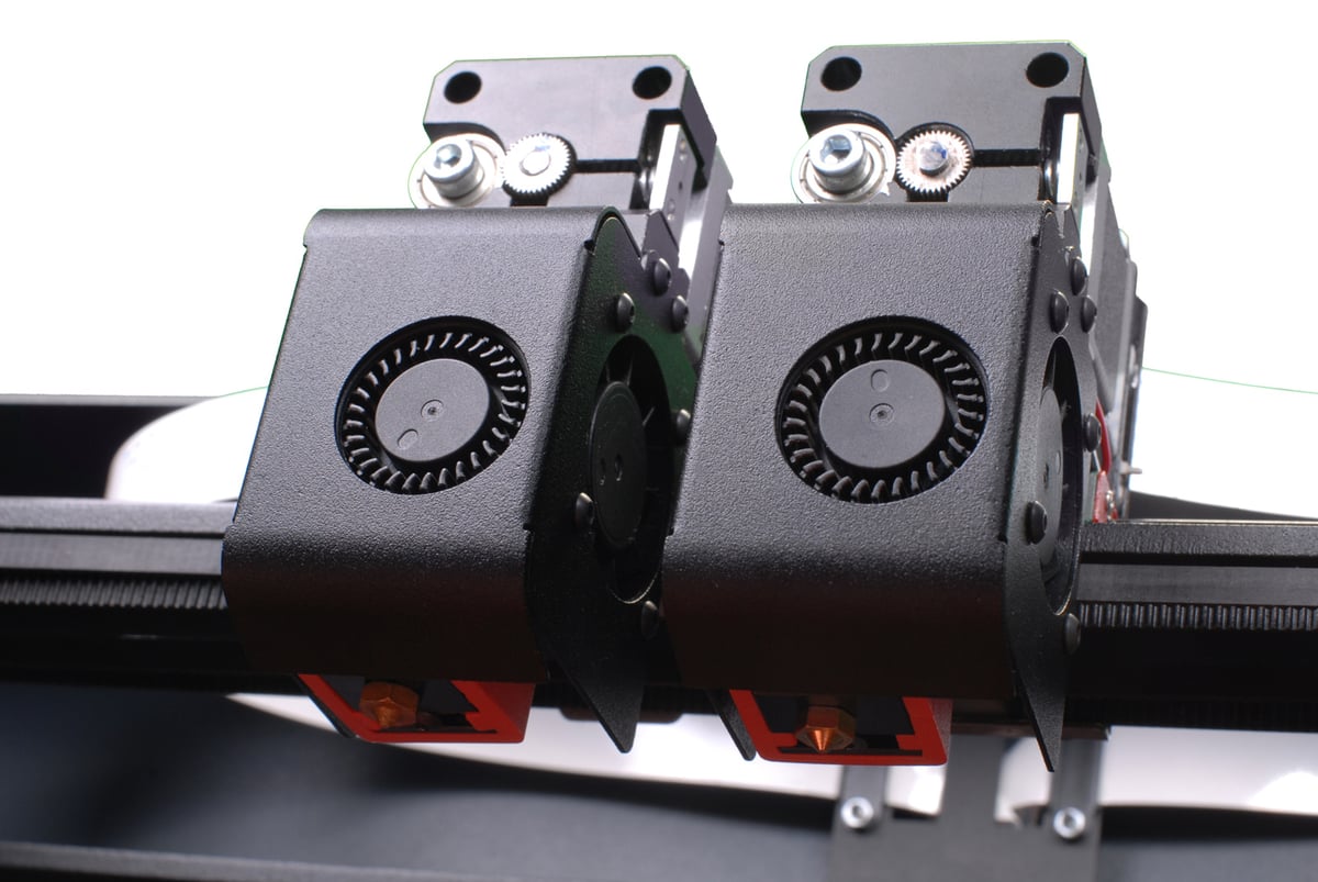 CraftBot 3 IDEX dual extrusion
