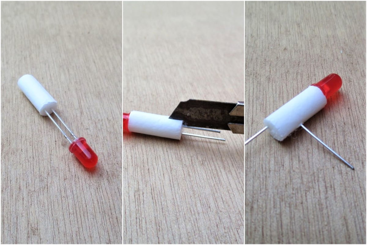 The filter is used to hold the LED