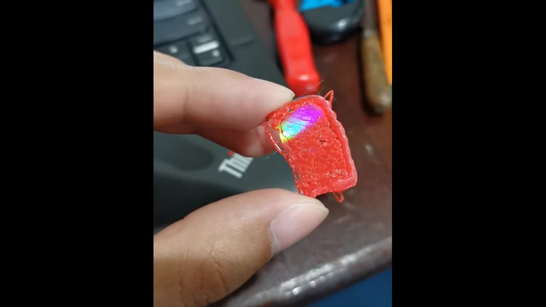 Diffraction printing on a cd