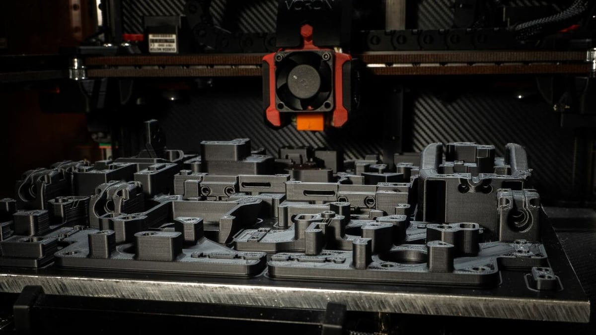 You usually have to 3D print your own set of printable parts to build a Voron 2.4
