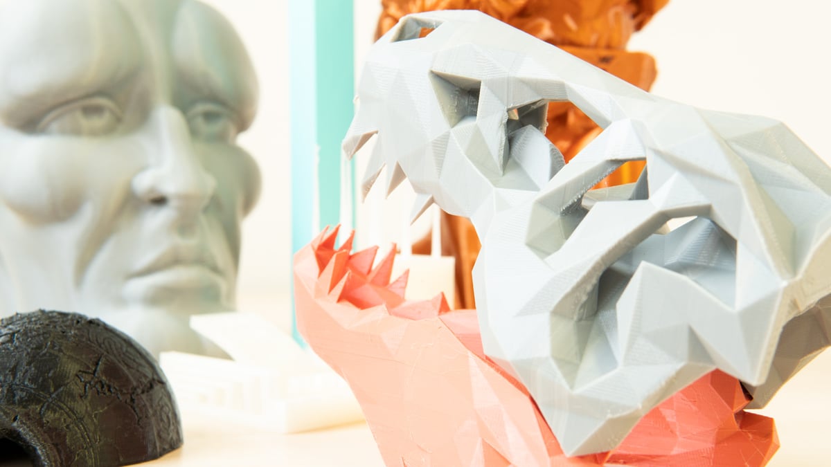 Impression 3D d’un T-Rex low poly