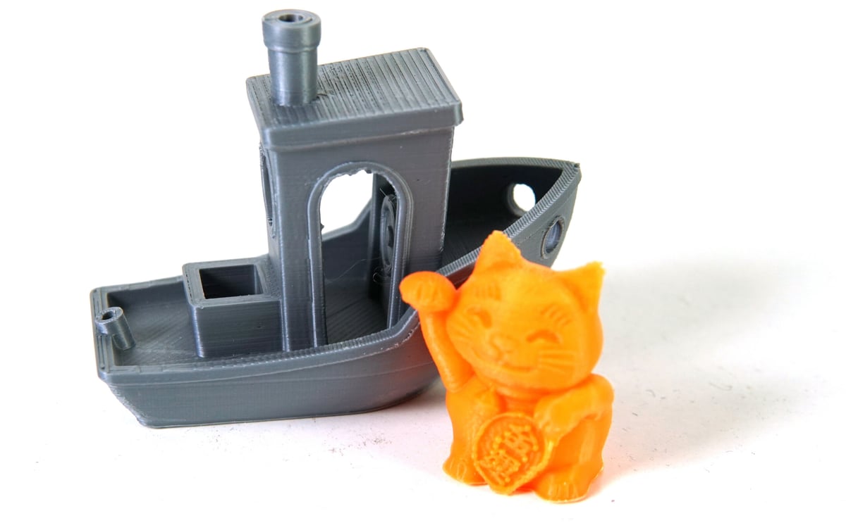 Elegoo Neptune 3 Benchy and lucky cat
