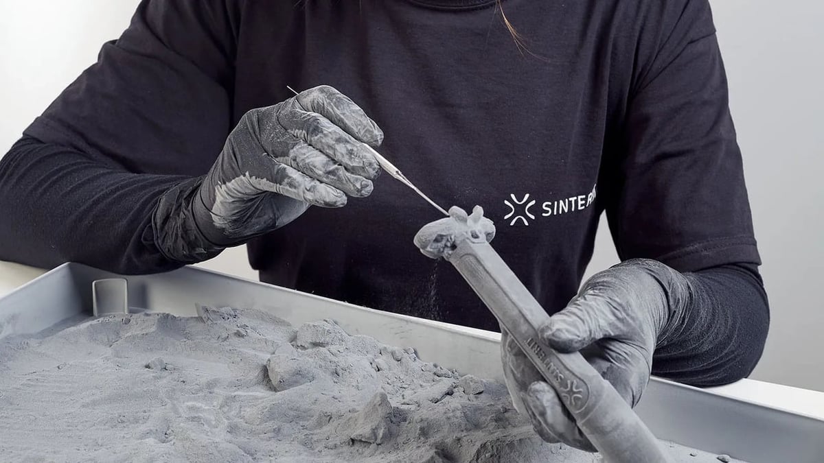 SLS prints require extensive cleaning and post-processing