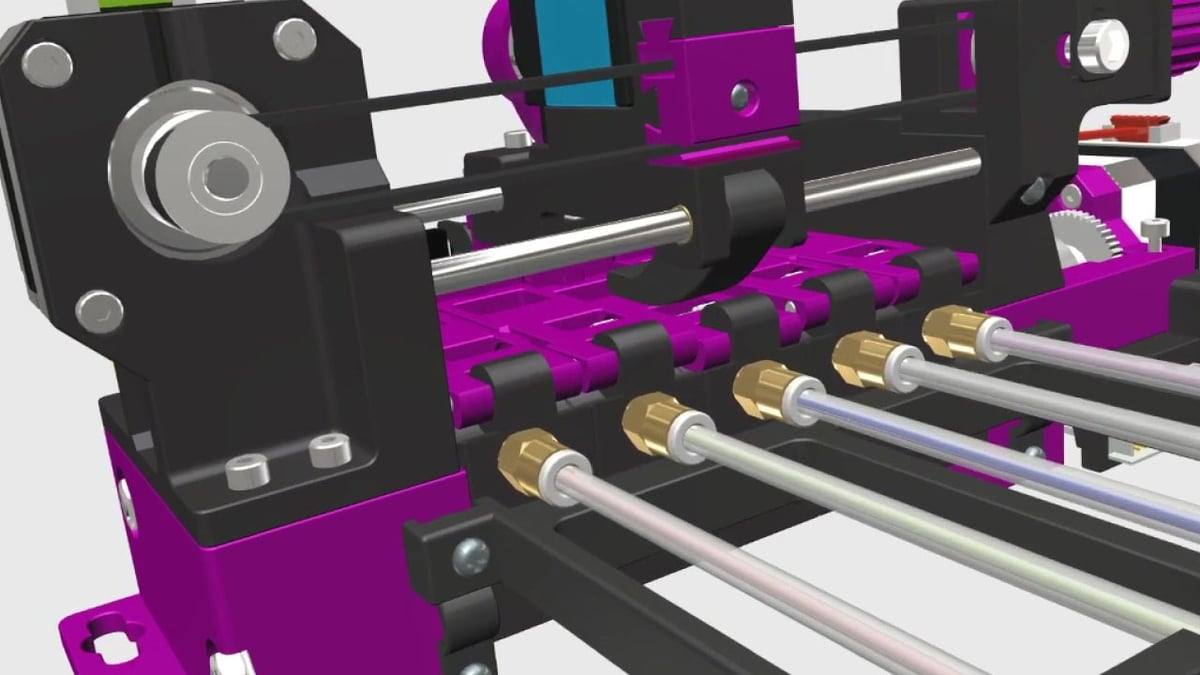 SMuFF 3D Printer Extruder Material Channels