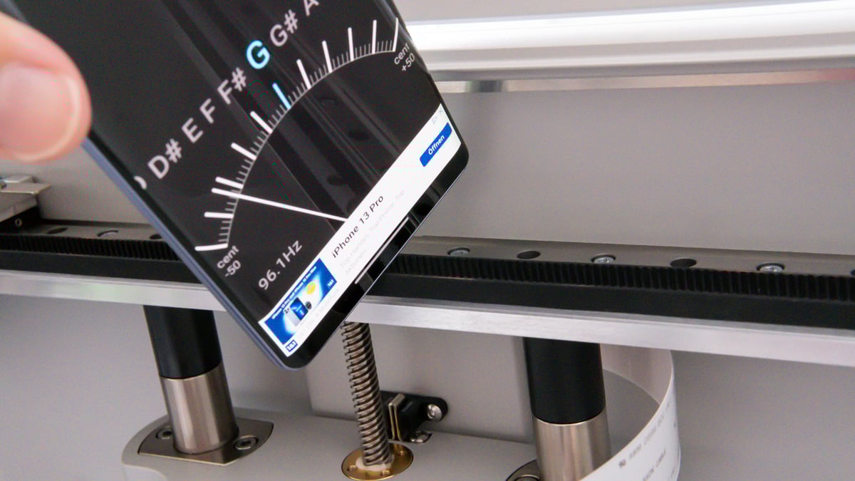 Guitar tuning app Markforged calibration