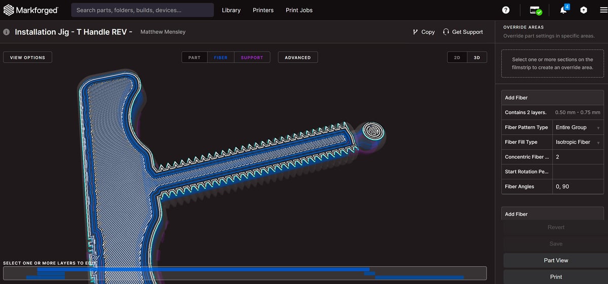 Eiger concentric fiber setup