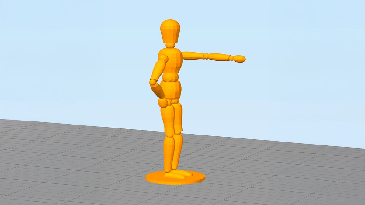 figurine in slicer