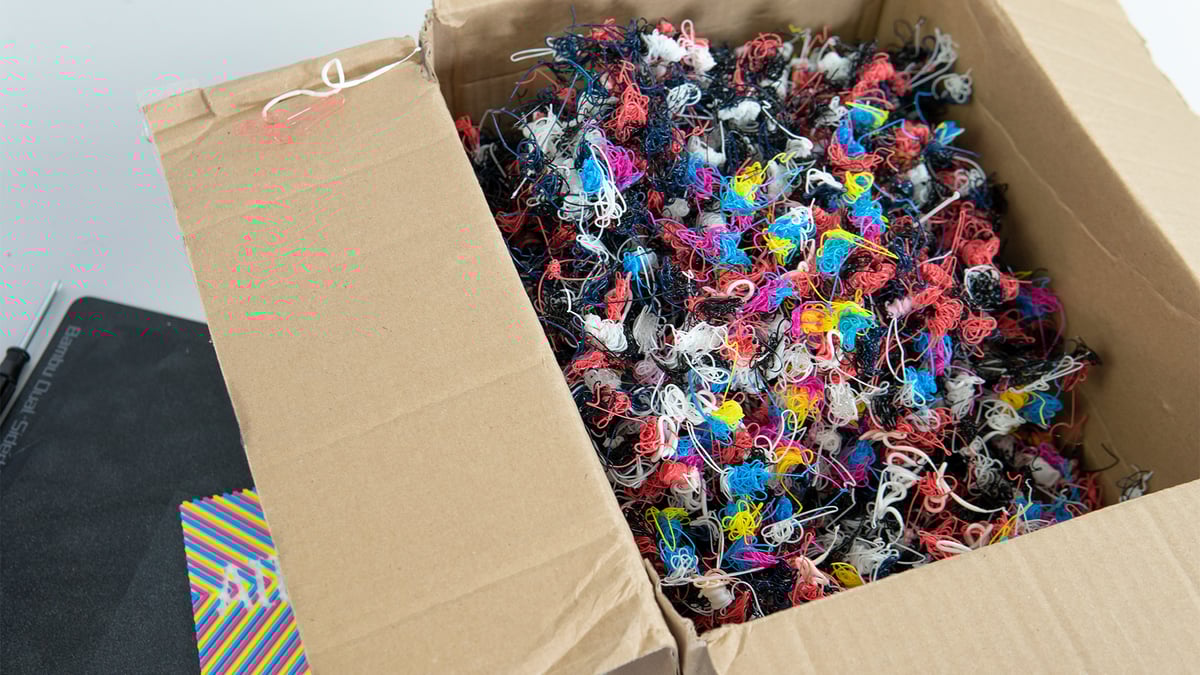 Bambu Lab AMS purge wastage