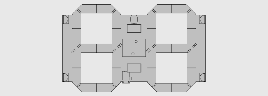 Step-by-step animation of the 7-segment LED clock