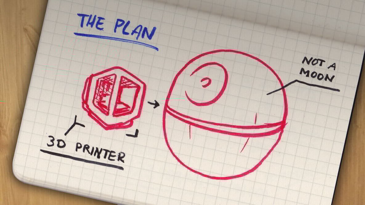 Featured image of What Would it Take to 3D Print a 1:1 Scale Death Star?