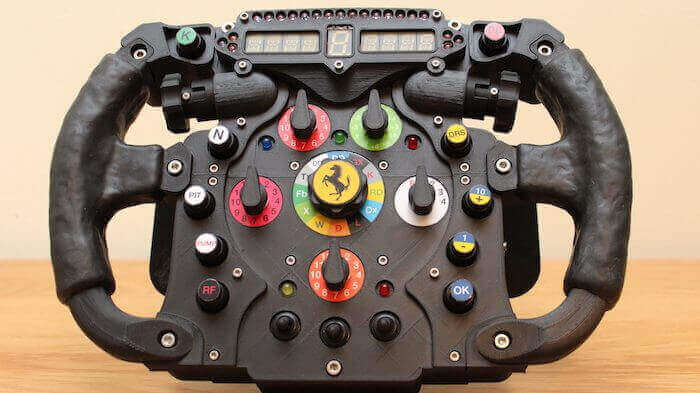 Featured image of 3D Printed Formula One Wheel is Perfect for Racing Sims