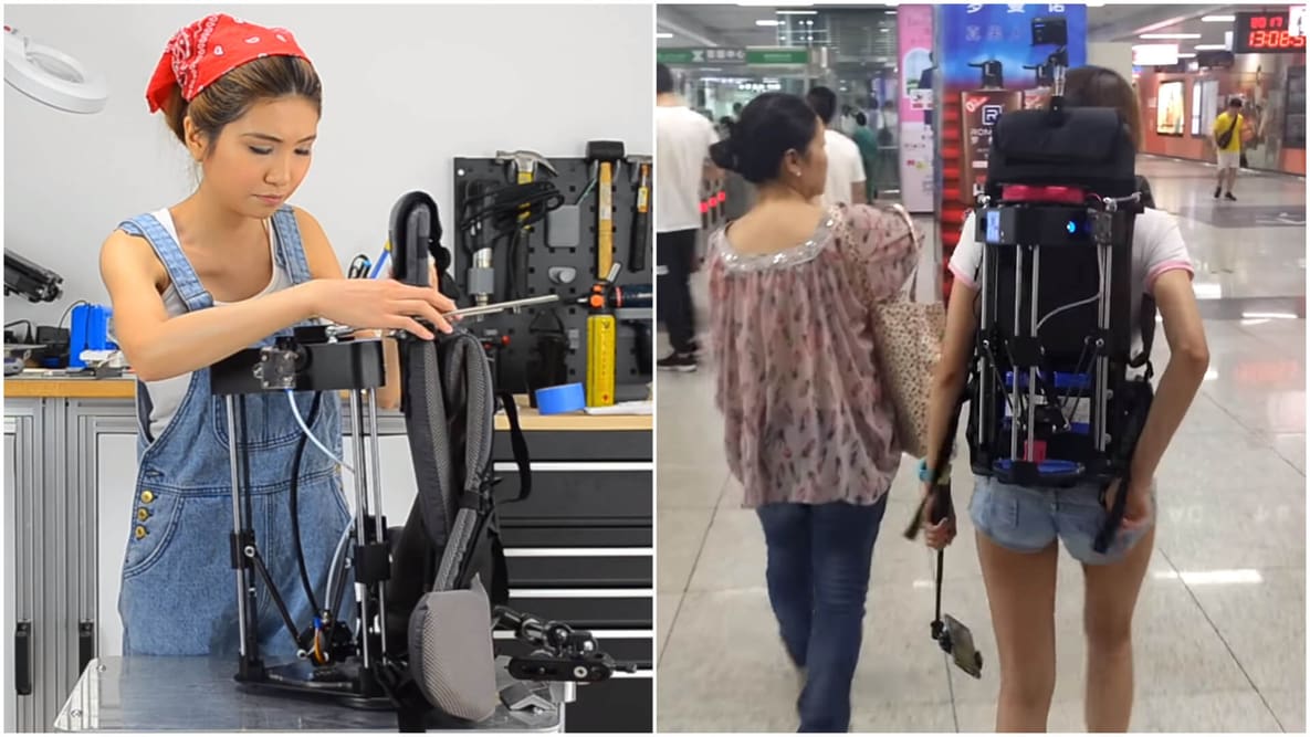 Featured image of SexyCyborg Creates and Tests Wearable 3D Printer