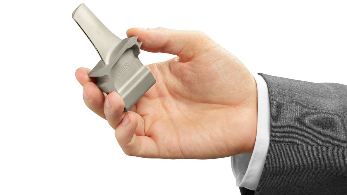 Featured image of Siemens Awarded by ASME for 3D Printed Gas Turbine Blades