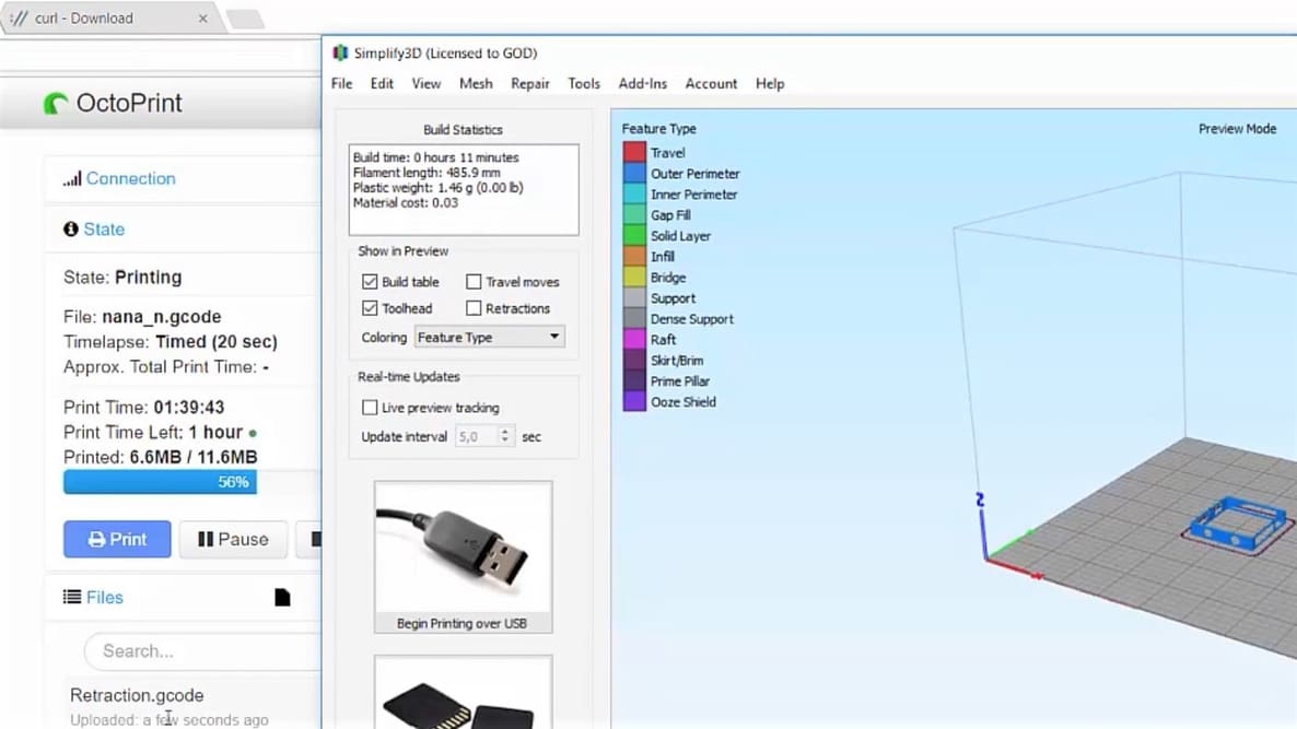 Featured image of Simplify3D & OctoPrint: How to Make Them Work Together