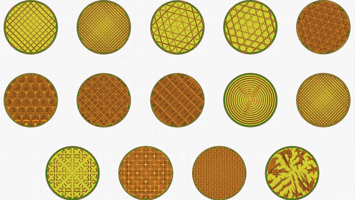 Imagen principal de Infill en Cura: los mejores patrones de relleno