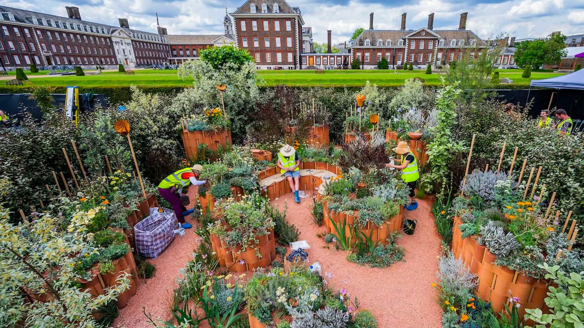 Featured image of 3D Printed Terracotta Bricks Steal the Spotlight at Chelsea Flower Show