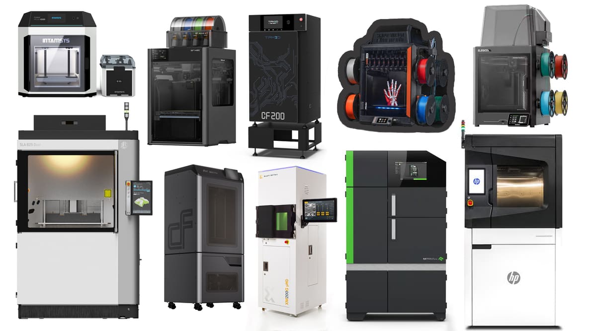 Featured image of The 20 Top New 3D Printers from Formnext 2025: Tool Changers, 6-Laser Metal, and PEEK Printing