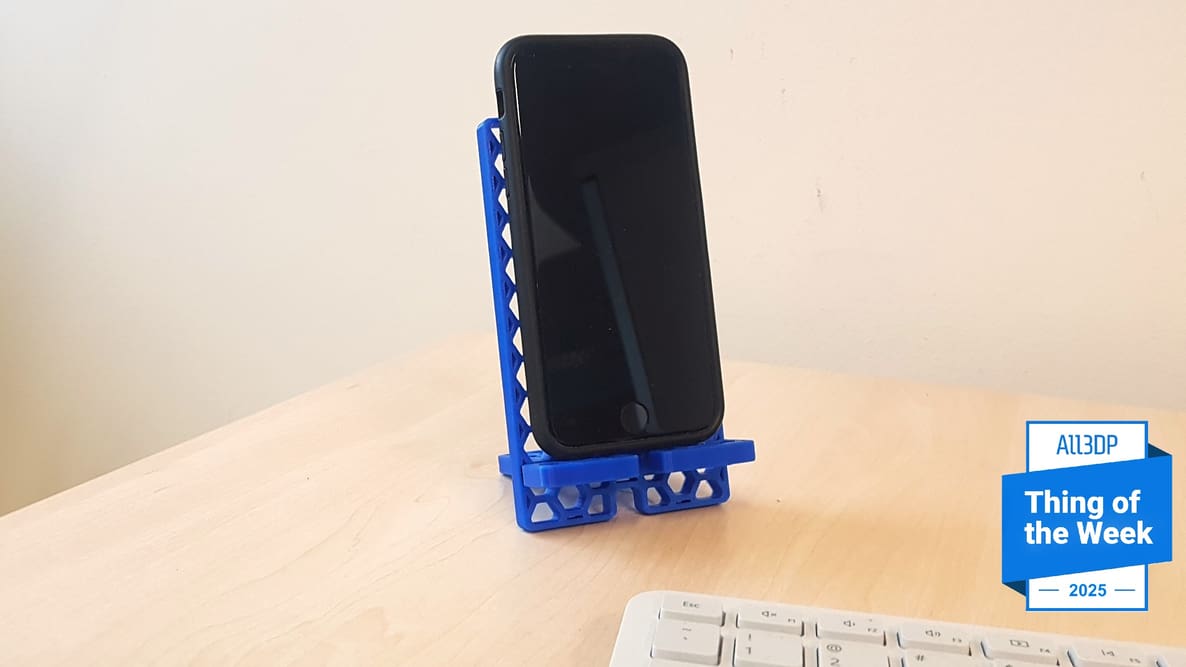 Imagem de destaque Suporte de celular bem simples para imprimir em 3D